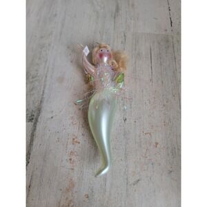 SCF Vintage unique glass mermaid woman girl Xmas ornament sea ocean unique